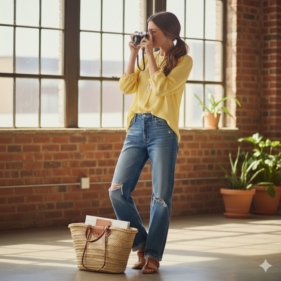 🌿Vintage 80s Pendleton Blouse - Women's Large - Embossed Boho Chic Top - Picture 10 of 12